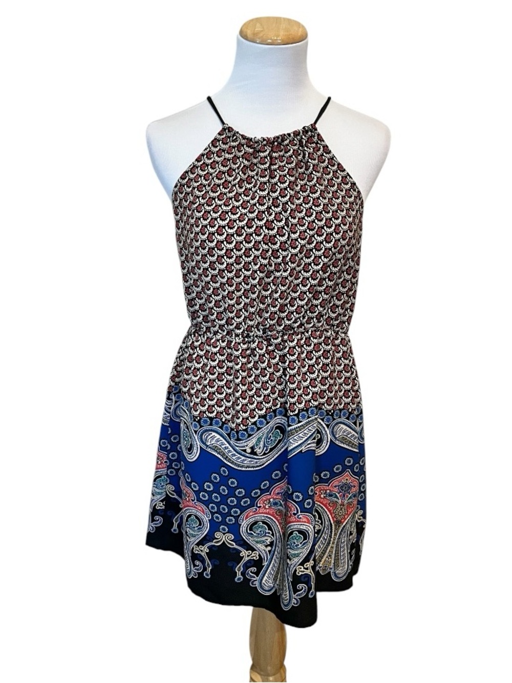 Millibon Women’s Boho Halter Mini Dress Size Medium